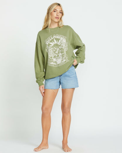 Billabong Ride In Crew Sweatshirt - Avocado