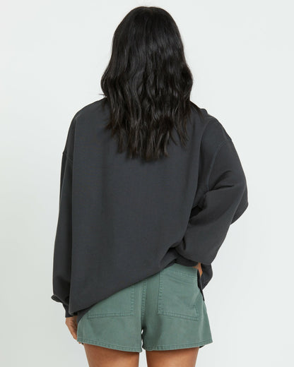 Billabong Ride In Crew Sweatshirt - Black Sands