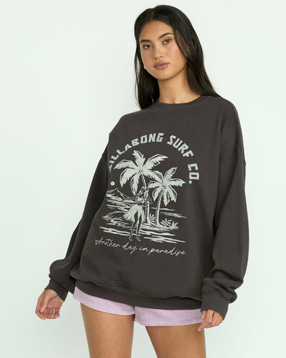 Billabong Ride In Crew Sweatshirt - Black Sands