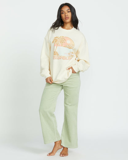 Billabong Ride In Crew Sweatshirt - Whitecap1