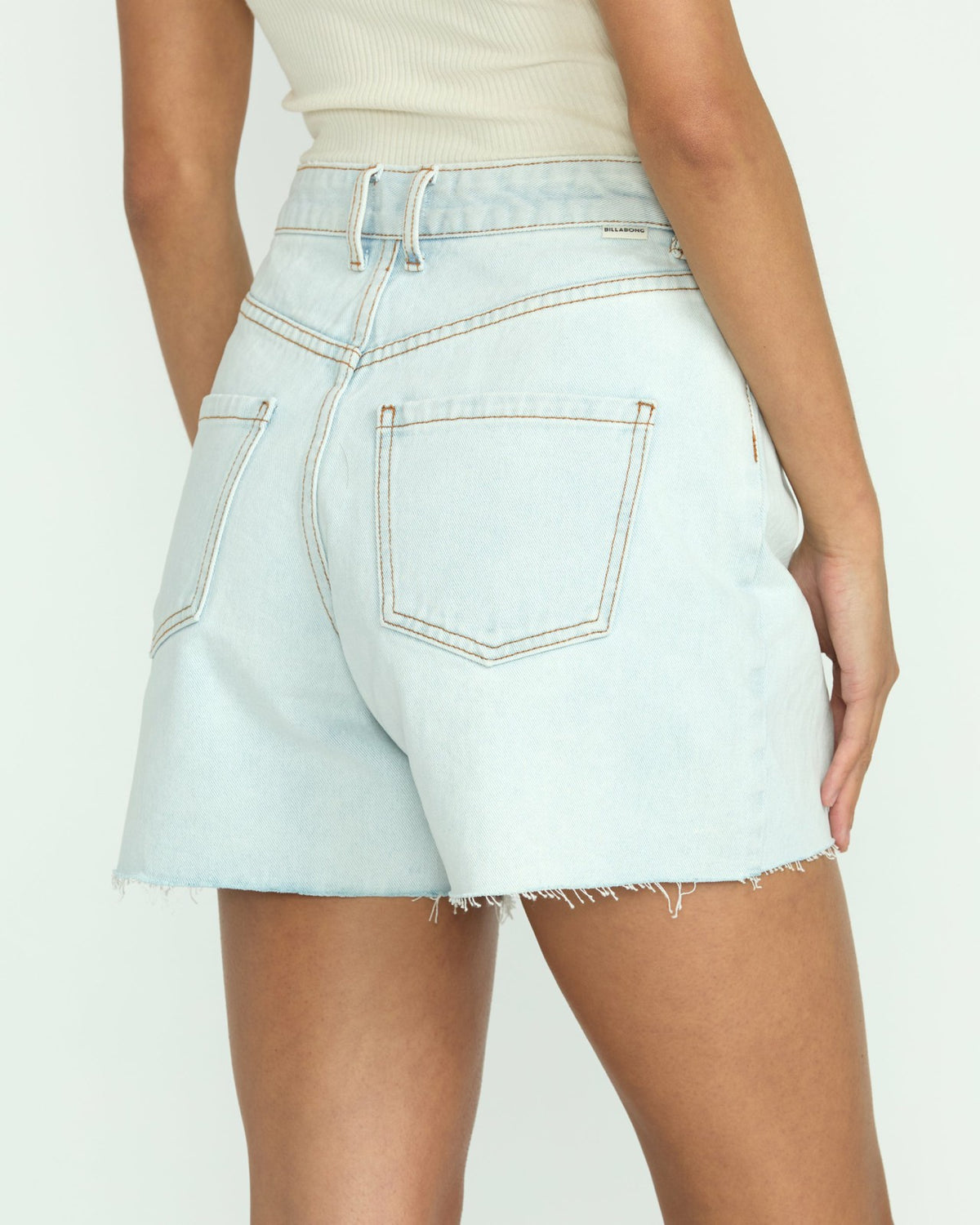 Billabong Riley Cut-Off Denim Shorts - Acid Wash