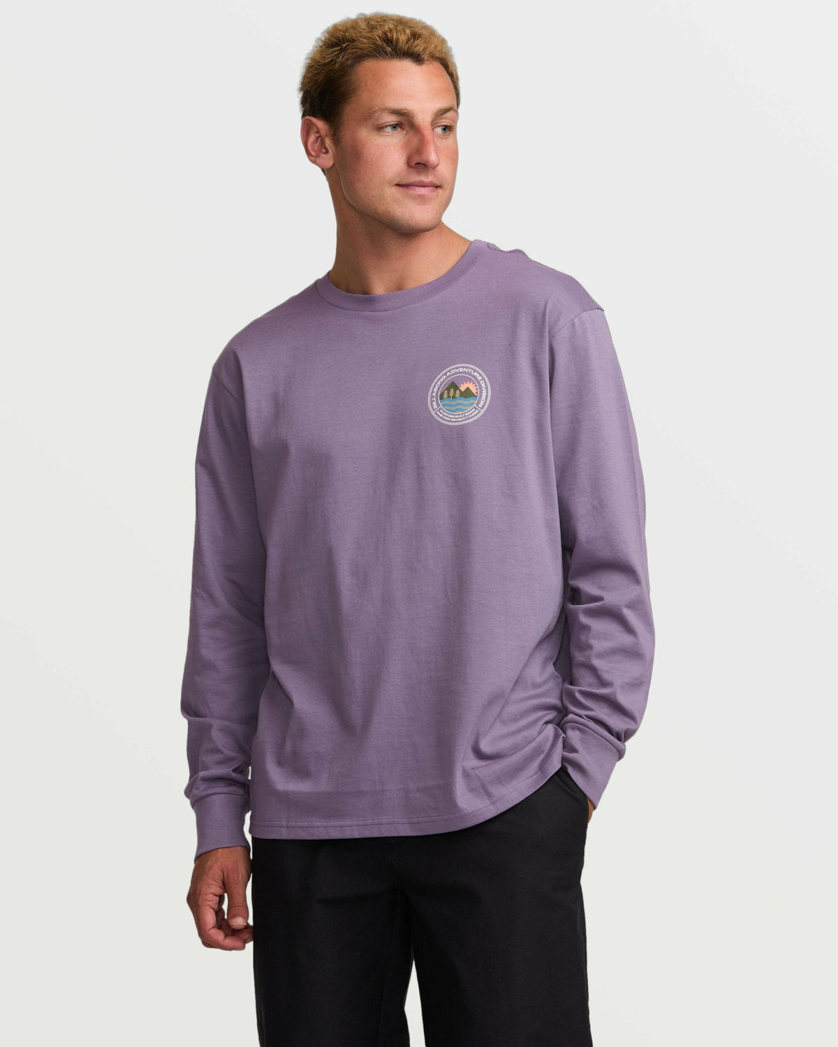 Billabong Rockies A/Div Long Sleeve Tee - Lavender