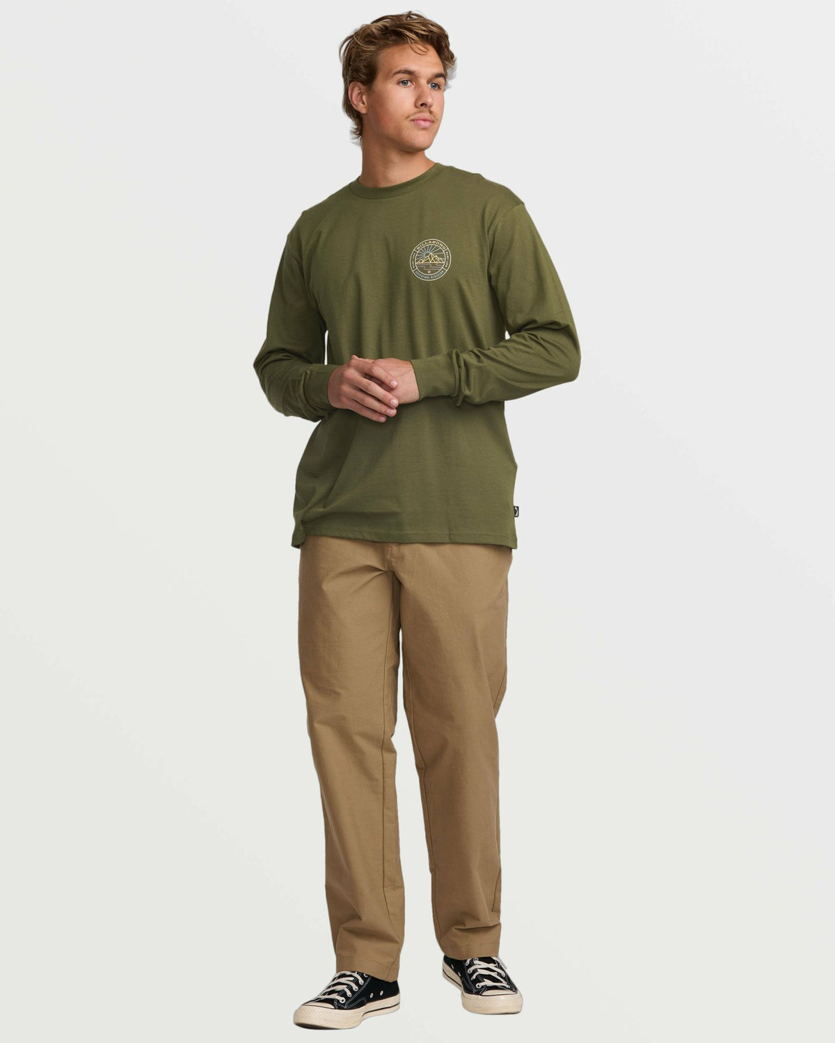 Billabong Rockies A/Div Long Sleeve Tee - Olive