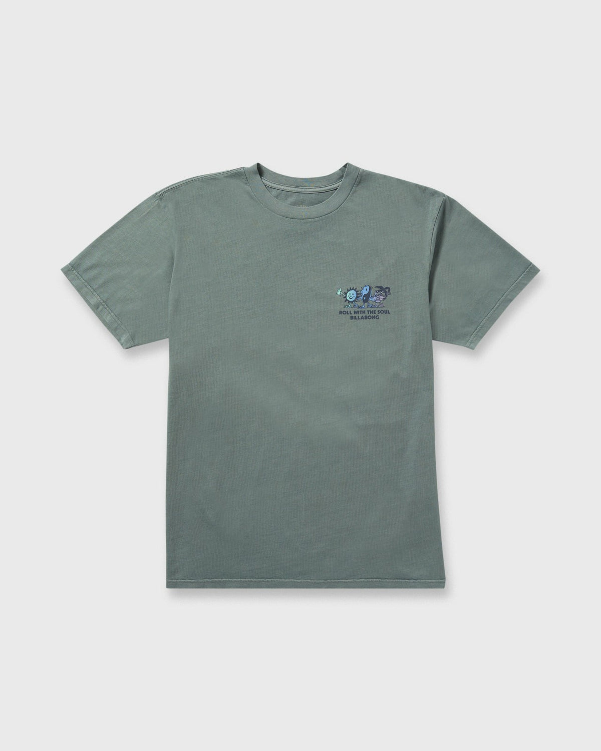 Billabong Roll Premium Wave Wash Short Sleeve Tee - Dark Slate