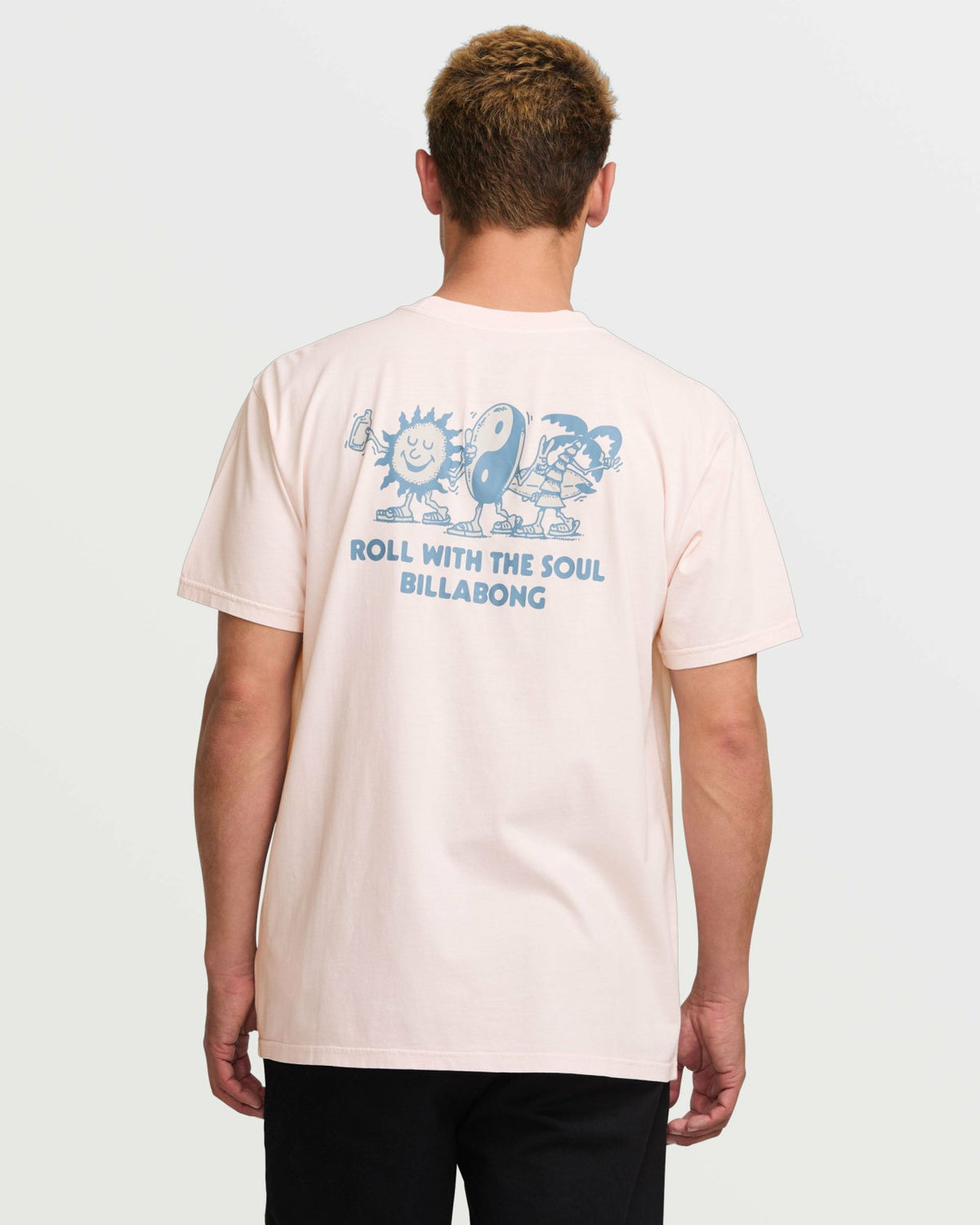 Billabong Roll Premium Wave Wash Tee - Light Pink