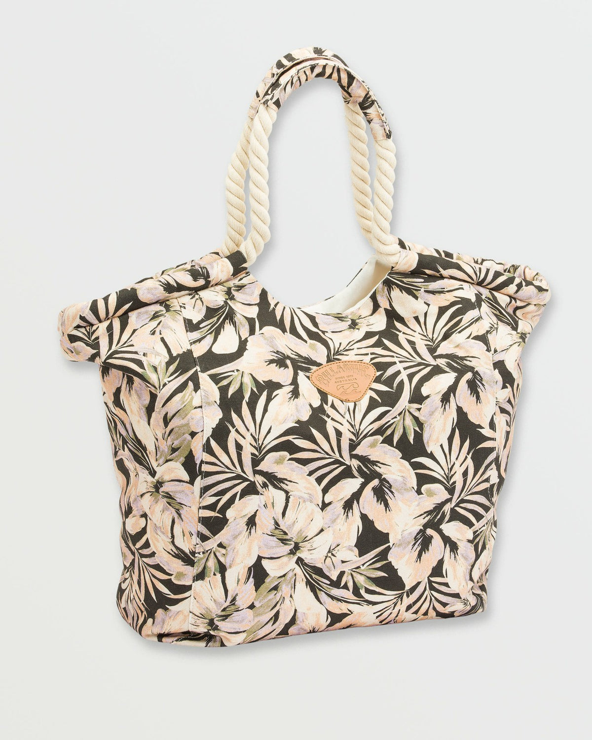 Billabong Rope Tote Bag - Black Floral