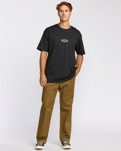 Billabong Rose Arch Regular Short Sleeve T-Shirt - Washed Black