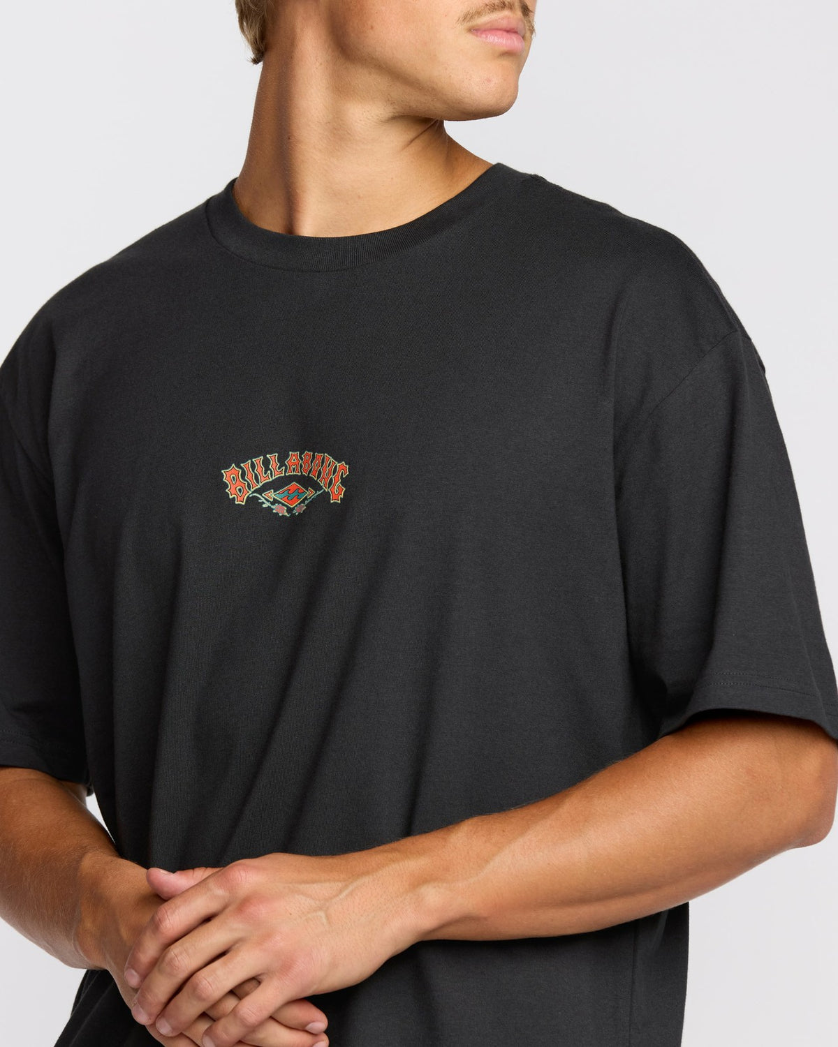 Billabong Rose Arch Regular Short Sleeve T-Shirt - Washed Black