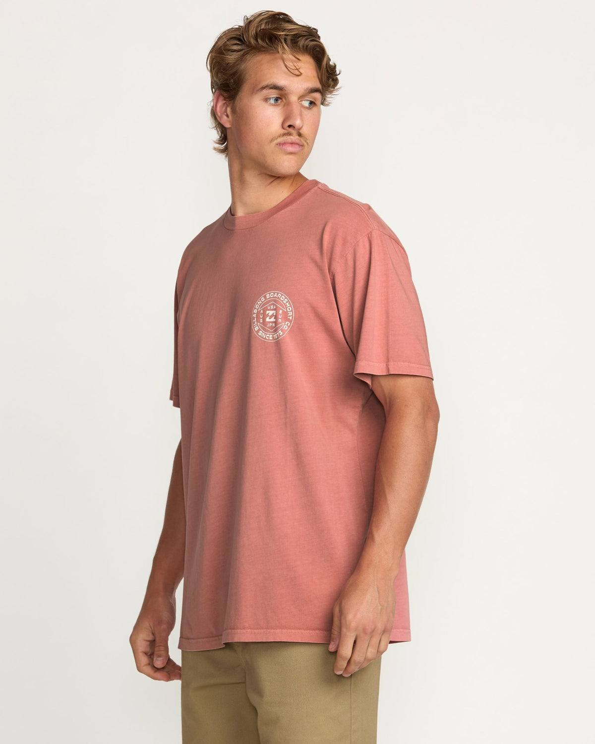 Billabong Rotation Premium Wave Wash Tee - Dusty Rose