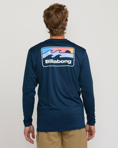 Billabong Runner Loose Fit Long Sleeve Surf Tee - Midnight