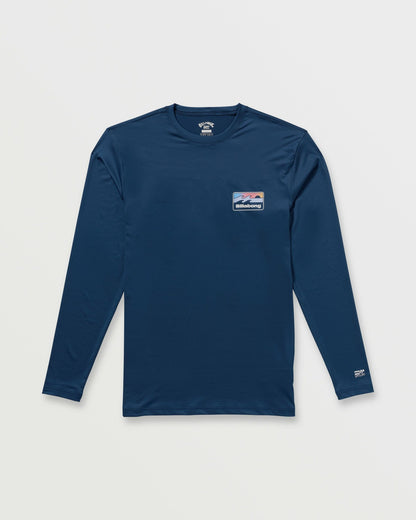 Billabong Runner Loose Fit Long Sleeve Surf Tee - Midnight