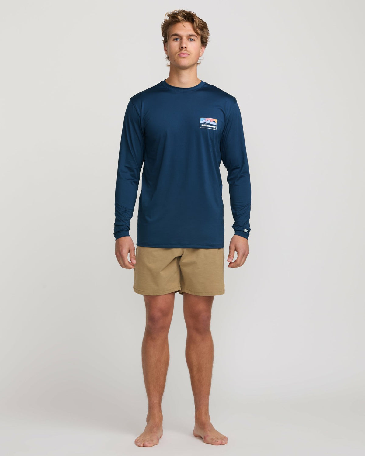 Billabong Runner Loose Fit Long Sleeve Surf Tee - Midnight
