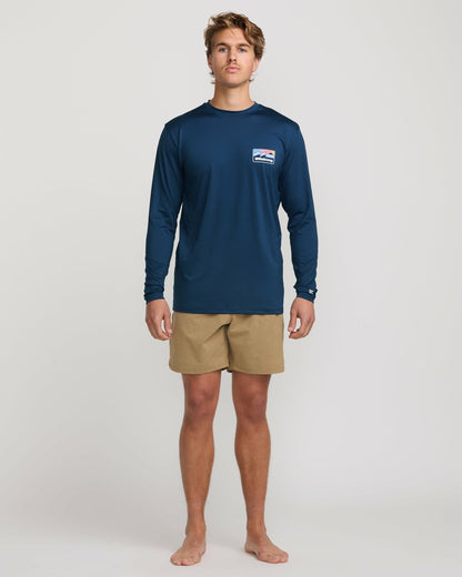 Billabong Runner Loose Fit Long Sleeve Surf Tee - Midnight