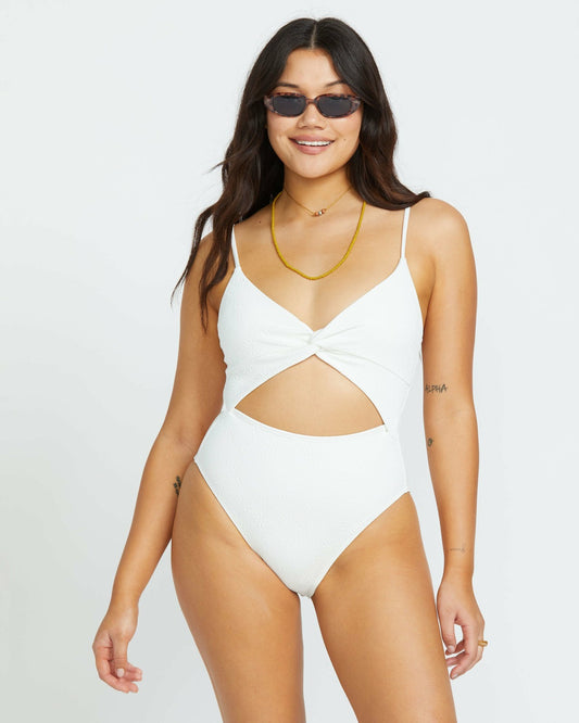 Billabong Salt And Sol Mika One-Piece Swimsuit - Salt Crystal