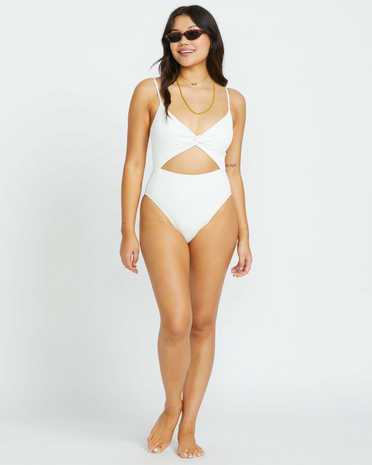 Billabong Salt And Sol Mika One-Piece Swimsuit - Salt Crystal