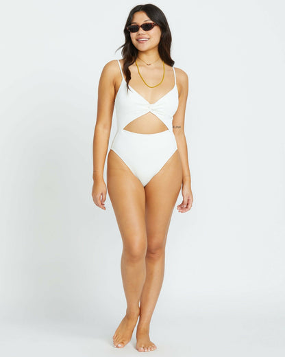 Billabong Salt And Sol Mika One-Piece Swimsuit - Salt Crystal