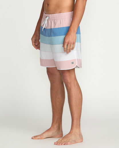 Billabong Sandbar Laybacks 17" Trunks - Dusty Pink