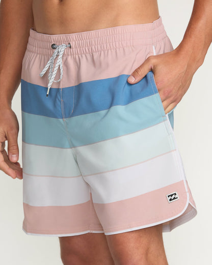 Billabong Sandbar Laybacks 17" Trunks - Dusty Pink
