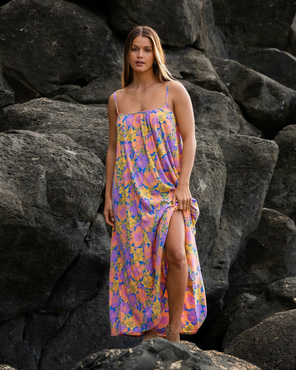 Billabong Sandy Cove Maxi Dress - True Blue
