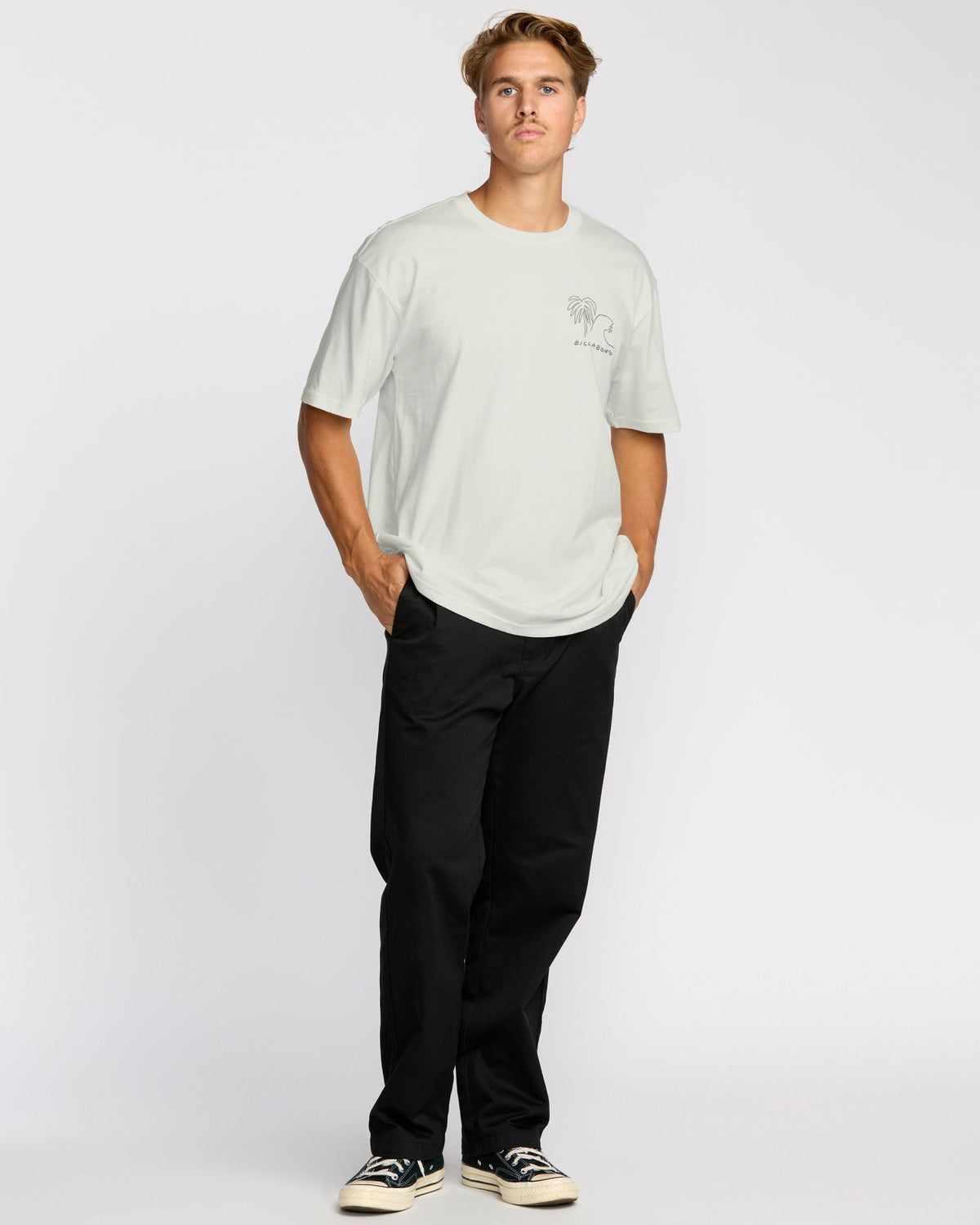 Billabong Scenes Regular Short Sleeve T-Shirt - Off White