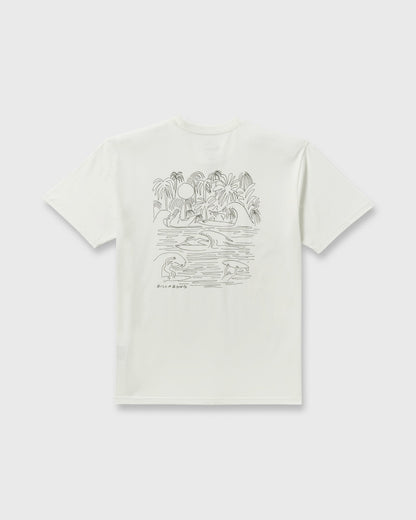 Billabong Scenes Regular Short Sleeve T-Shirt - Off White