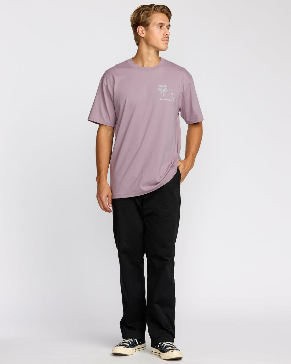 Billabong Scenes Regular Short Sleeve T-Shirt - Purple Ash