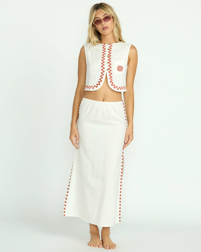 Billabong Secret Cove Skirt - Salt Crystal