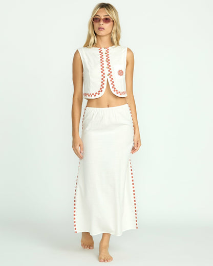 Billabong Secret Cove Skirt - Salt Crystal