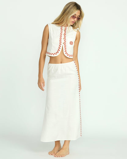 Billabong Secret Cove Woven Top - Salt Crystal