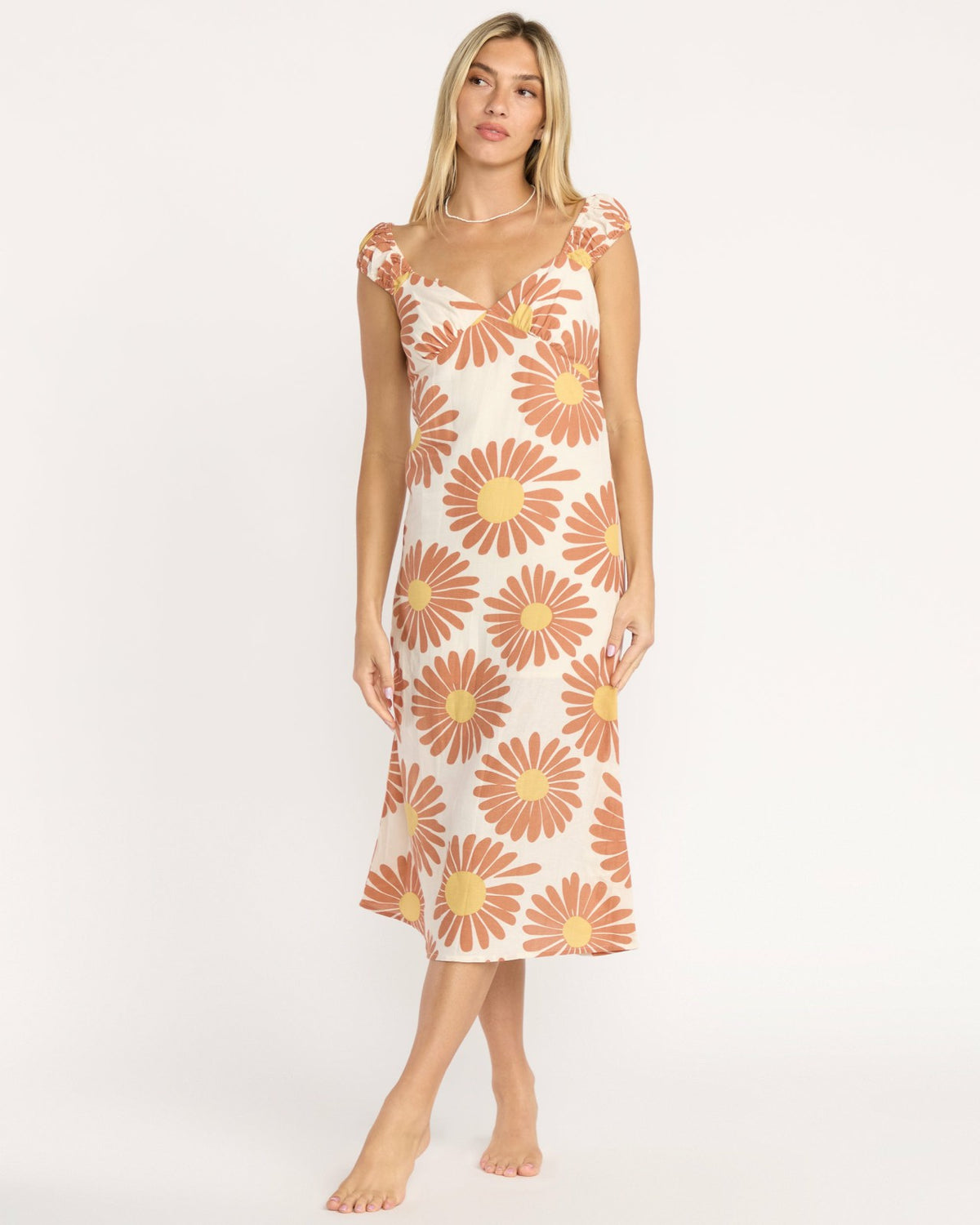 Billabong Shine On Midi Dress - Whitecap