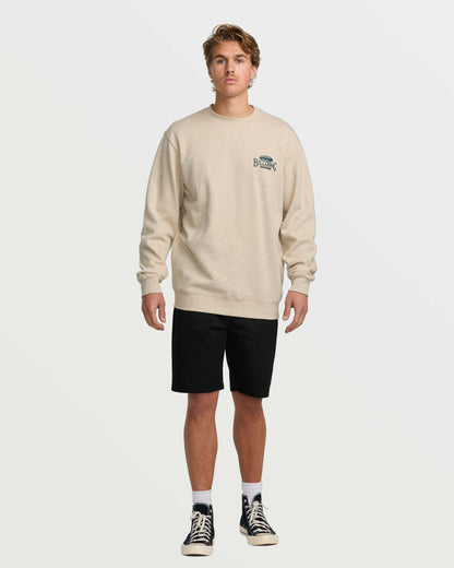 Billabong Short Sands Crew Sweatshirt - Oatmeal Heather