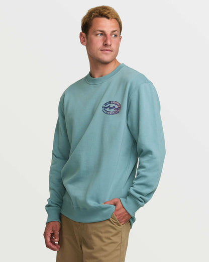 Billabong Short Sands Crew Sweatshirt - Washed Blue