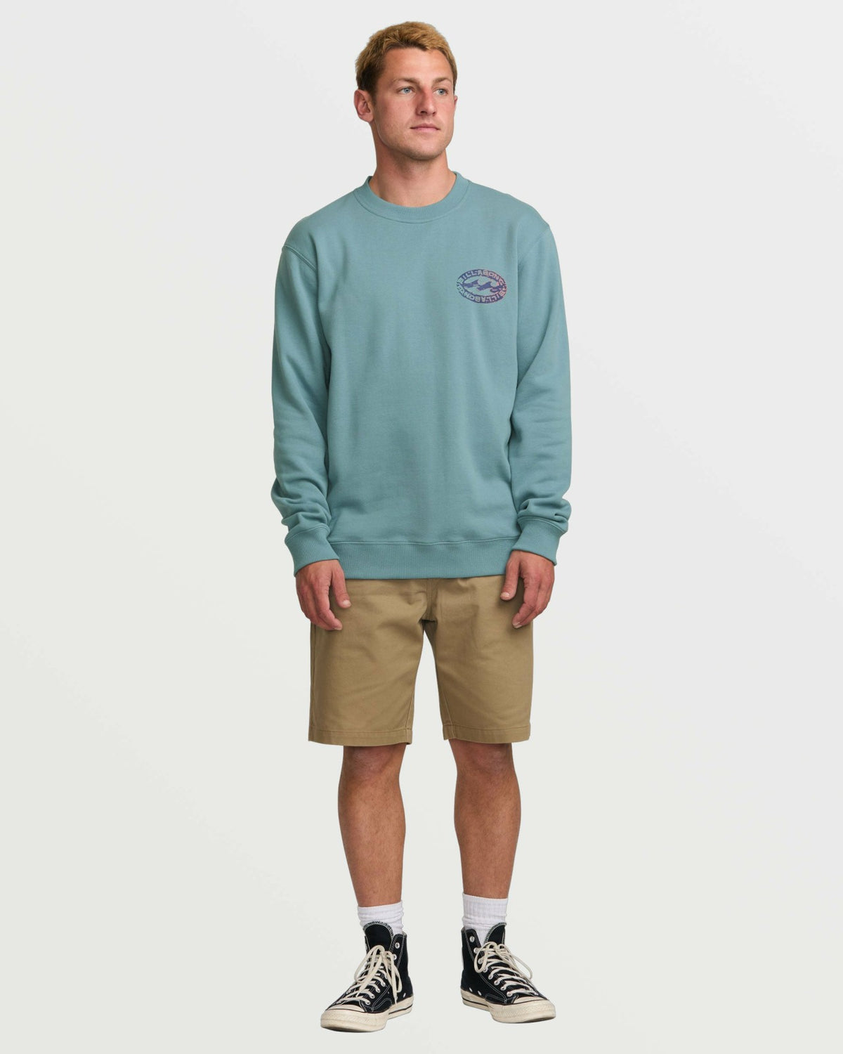 Billabong Short Sands Crew Sweatshirt - Washed Blue