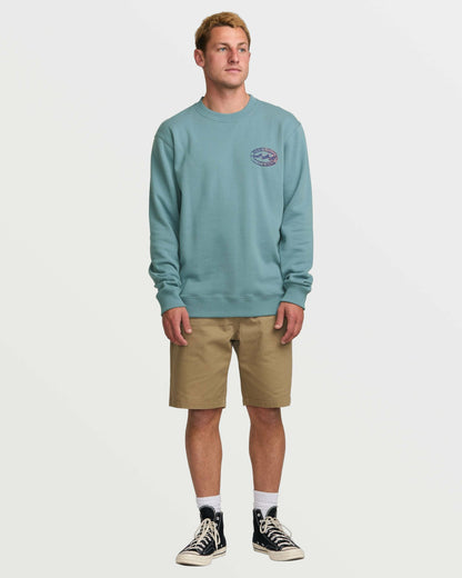 Billabong Short Sands Crew Sweatshirt - Washed Blue