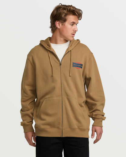 Billabong Short Sands Zip Sweatshirt - Vintage Brown