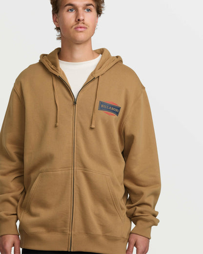 Billabong Short Sands Zip Sweatshirt - Vintage Brown