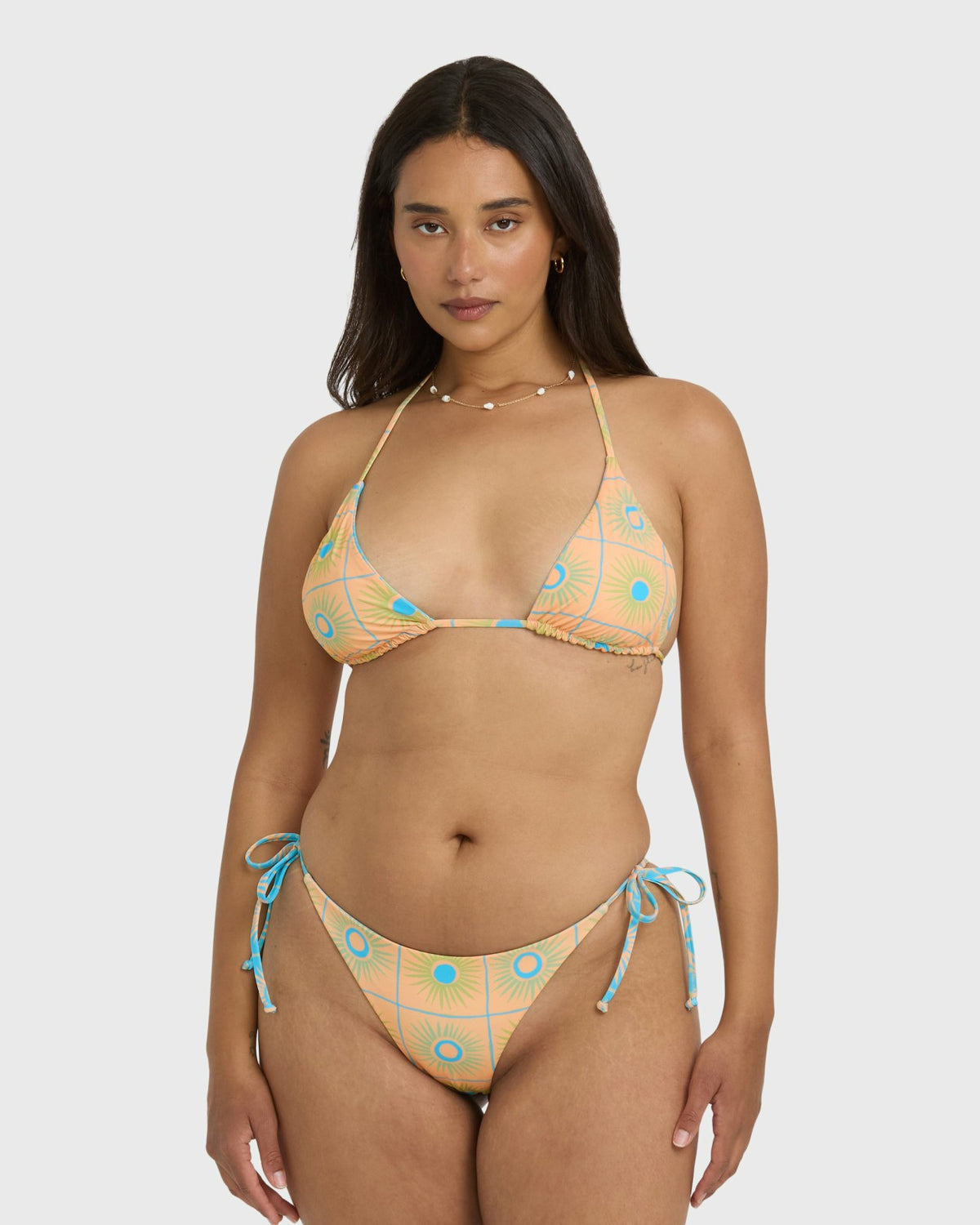 Billabong Show Me Sun Reversible Tie-Side Tanga Bikini Bottom - Multi