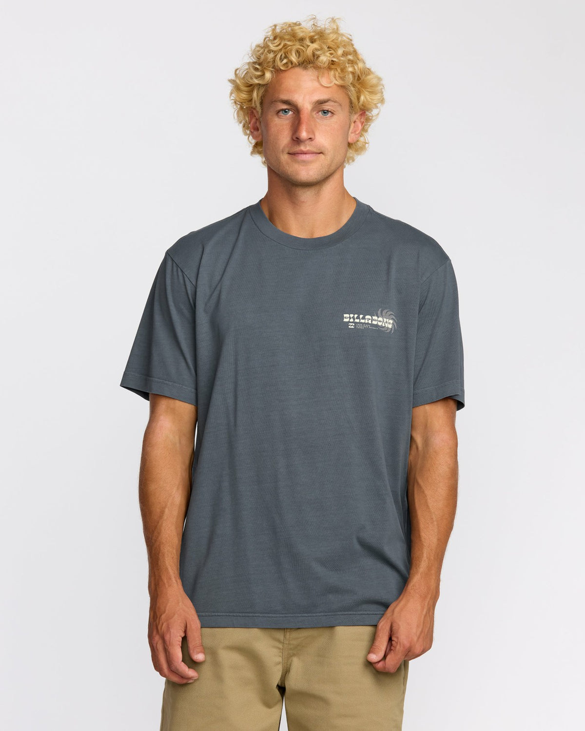 Billabong Single Fin Premium Wave Wash Short Sleeve T-Shirt - Midnight Blue