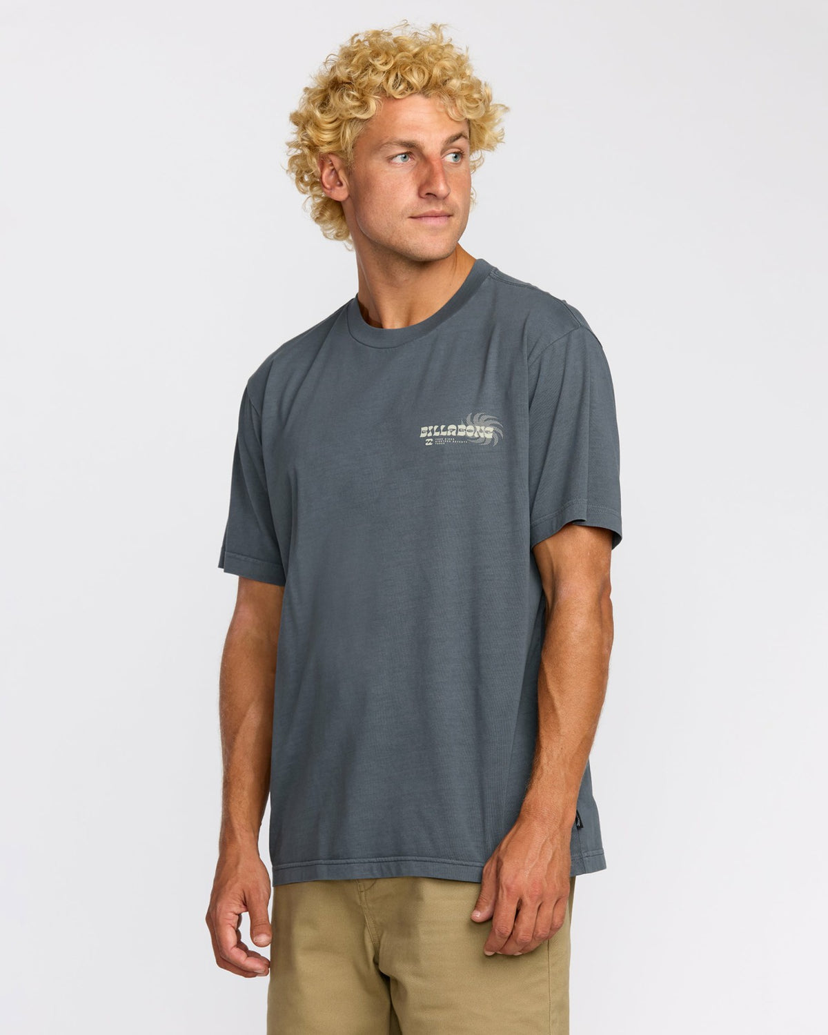 Billabong Single Fin Premium Wave Wash Short Sleeve T-Shirt - Midnight Blue