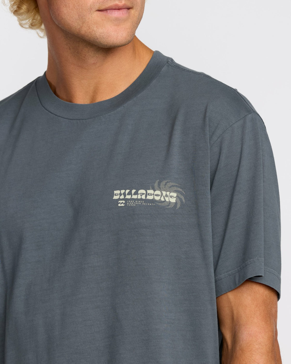 Billabong Single Fin Premium Wave Wash Short Sleeve T-Shirt - Midnight Blue