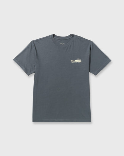 Billabong Single Fin Premium Wave Wash Short Sleeve T-Shirt - Midnight Blue