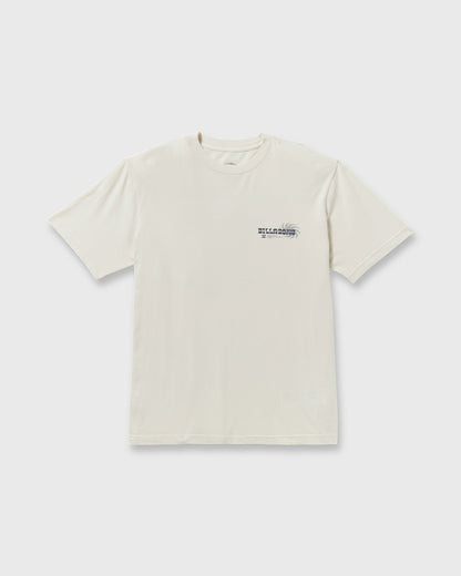 Billabong Single Fin Premium Wave Wash Short Sleeve T-Shirt - Off White