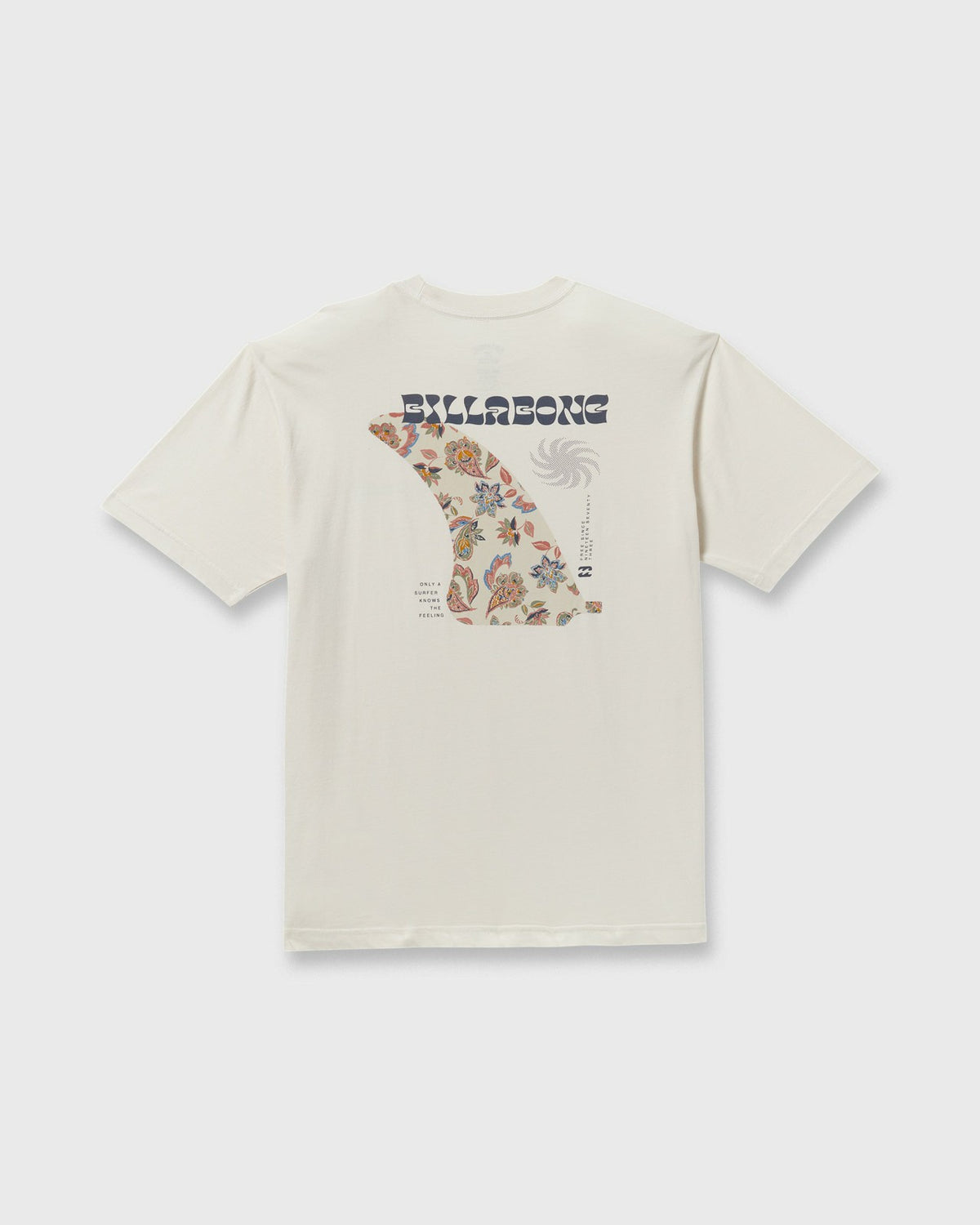 Billabong Single Fin Premium Wave Wash Short Sleeve T-Shirt - Off White