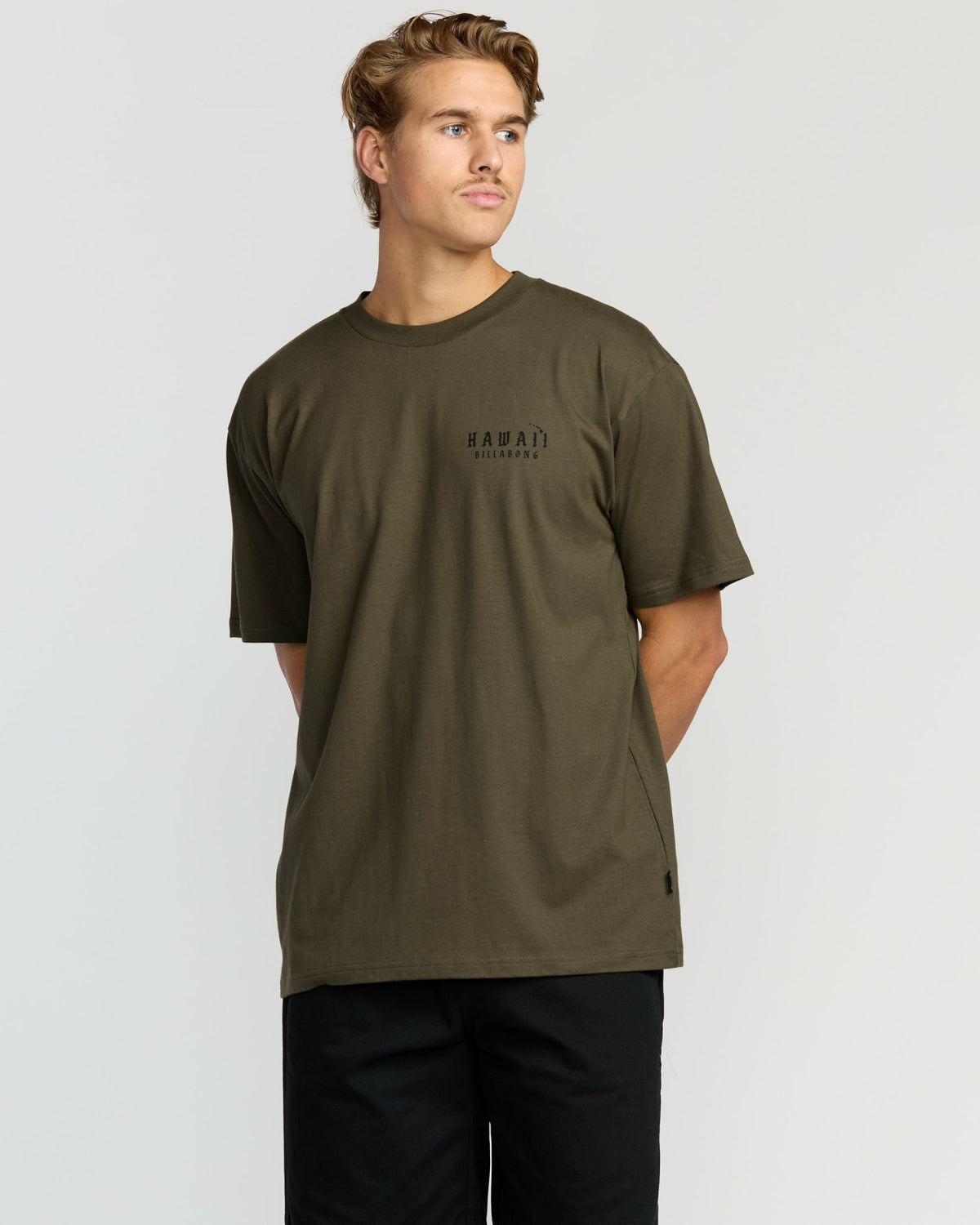Billabong Skull Wave Hi Regular Short Sleeve T-Shirt - Military