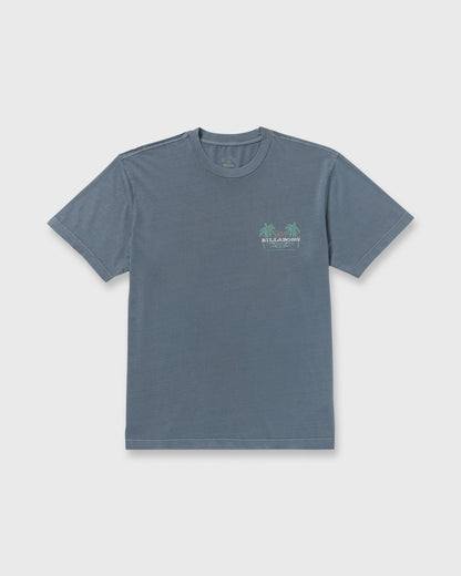 Billabong Social Lounge Premium Wave Wash Short Sleeve T-Shirt - Steel Blue