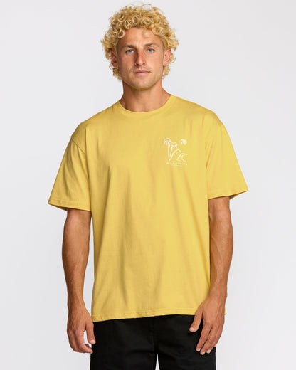 Billabong So Far Regular Short Sleeve T-Shirt - Dust Yellow
