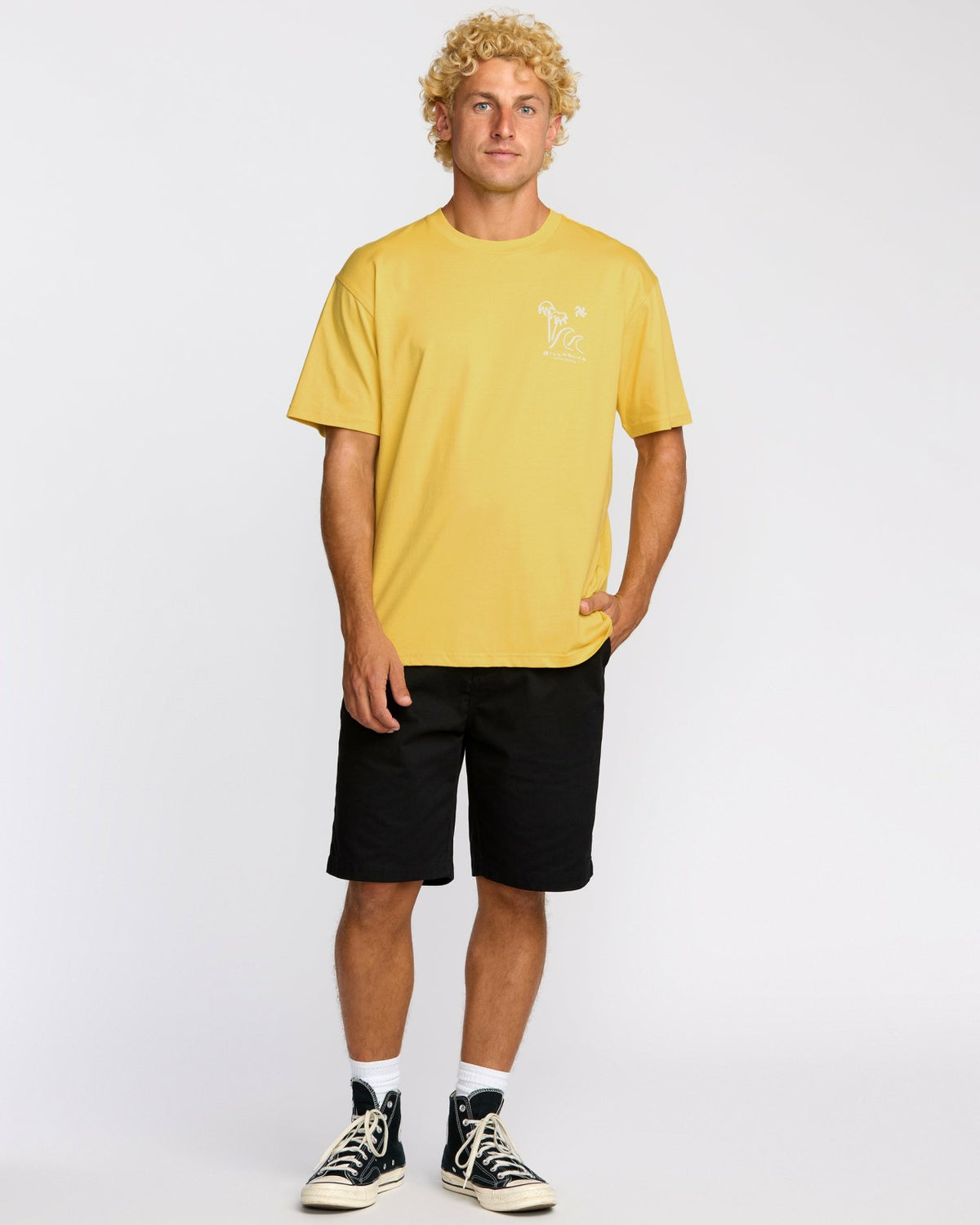 Billabong So Far Regular Short Sleeve T-Shirt - Dust Yellow