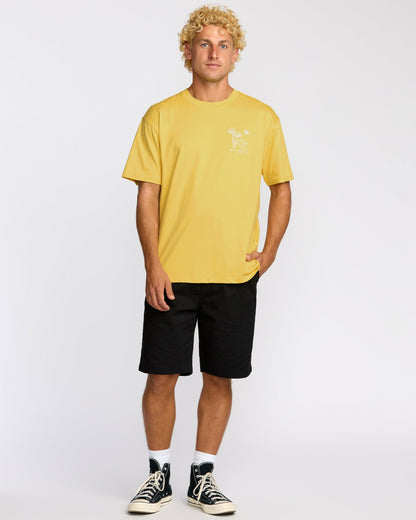 Billabong So Far Regular Short Sleeve T-Shirt - Dust Yellow