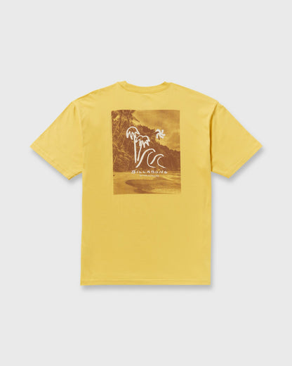 Billabong So Far Regular Short Sleeve T-Shirt - Dust Yellow