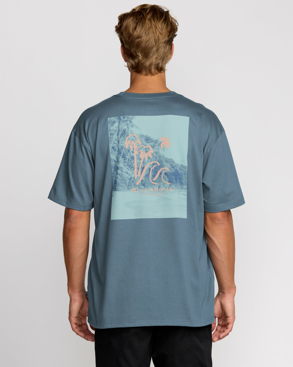 Billabong So Far Regular Short Sleeve T-Shirt - Steel Blue